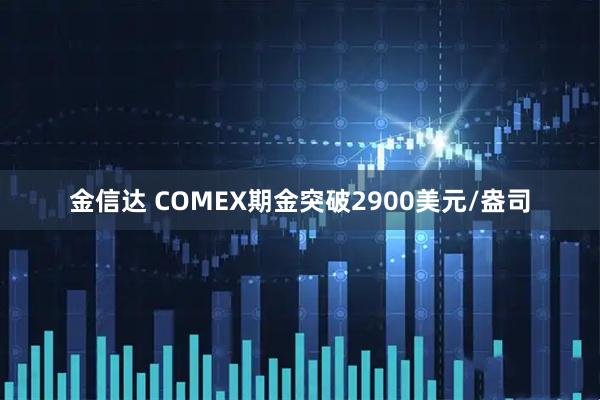 金信达 COMEX期金突破2900美元/盎司